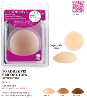 No adhesive nipple cover