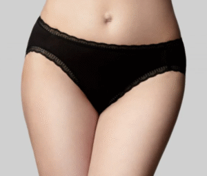 Cotton Bikini Front Black